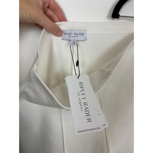 NWT Ripley Rader Ponte Knit High Rise Pin Up Retro Pintuck Shorts Rare 4 Large - Picture 5 of 5